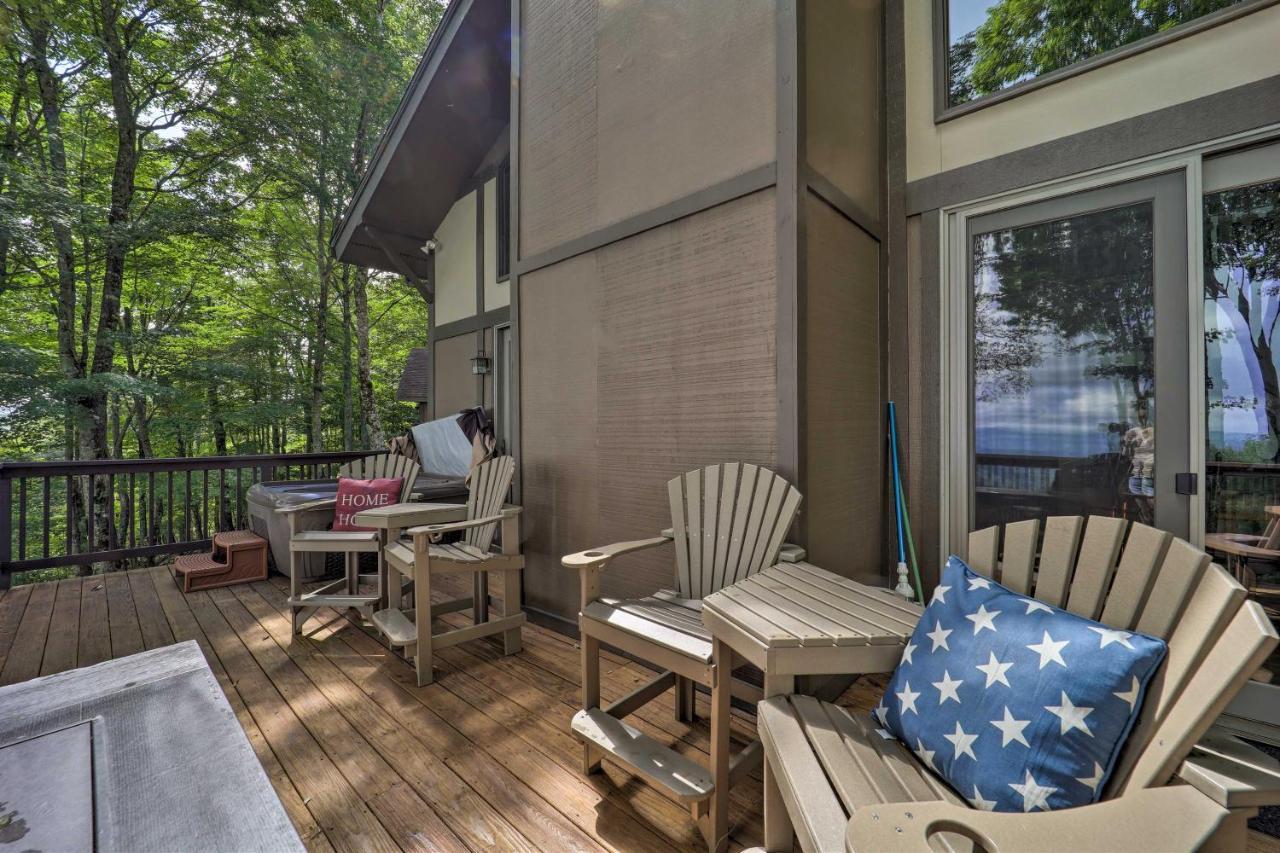 Beech Mountain Cabin Retreat With Hot Tub And Views! ภายนอก รูปภาพ