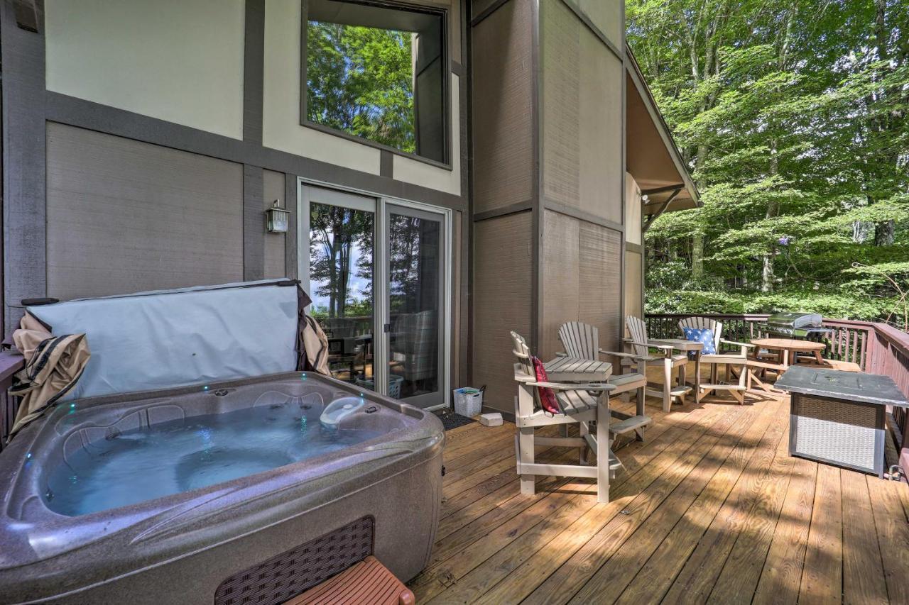 Beech Mountain Cabin Retreat With Hot Tub And Views! ภายนอก รูปภาพ