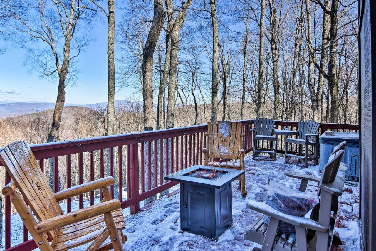 Beech Mountain Cabin Retreat With Hot Tub And Views! ภายนอก รูปภาพ